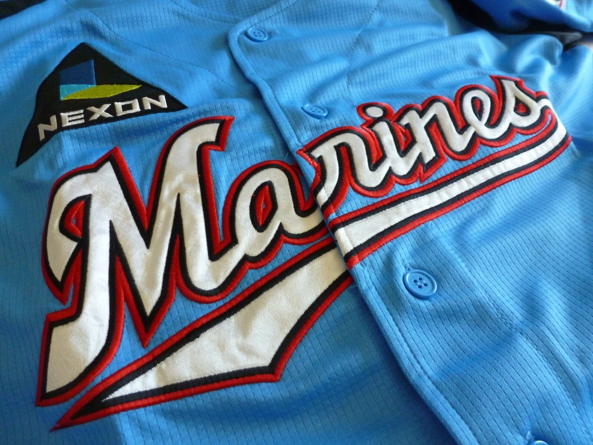 NEW DESCENTE Japan NPB CHIBA LOTTE MARINES Baseball Jersey ROYAL