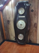 Vintage AIRGUIDE MCM LOOK WEATHER STATION THERMOMETER BAROMER HUMIDITY 