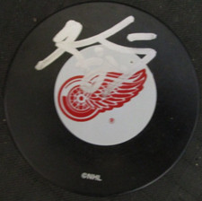KIRK MALTBY SIGNED DETROIT RED WINGS PUCK w/ COA