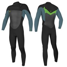 O'NEILL Youth ORIGINAL 3/2 Chest-Zip Wetsuit - BLK/DSTYBLU/DAYGLO - Size 8 - NWT