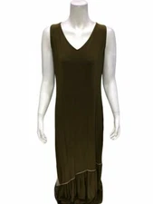 Attitudes by Renee Regular Como Jersey Maxi Dress with Ruffle Hem Medium Size 