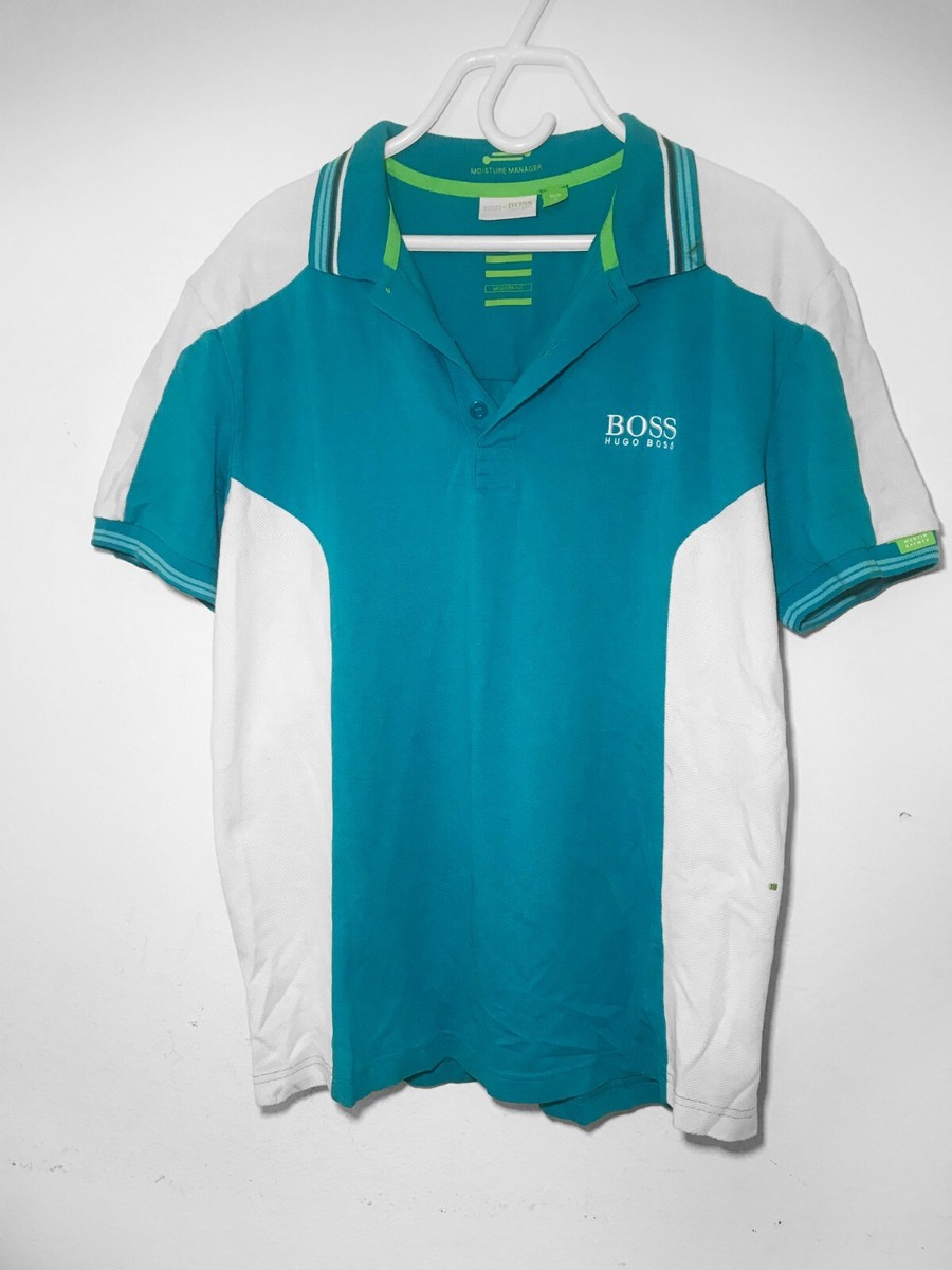 Hugo Boss martin kaymer Size M polo shirt Green Label vintage FALL