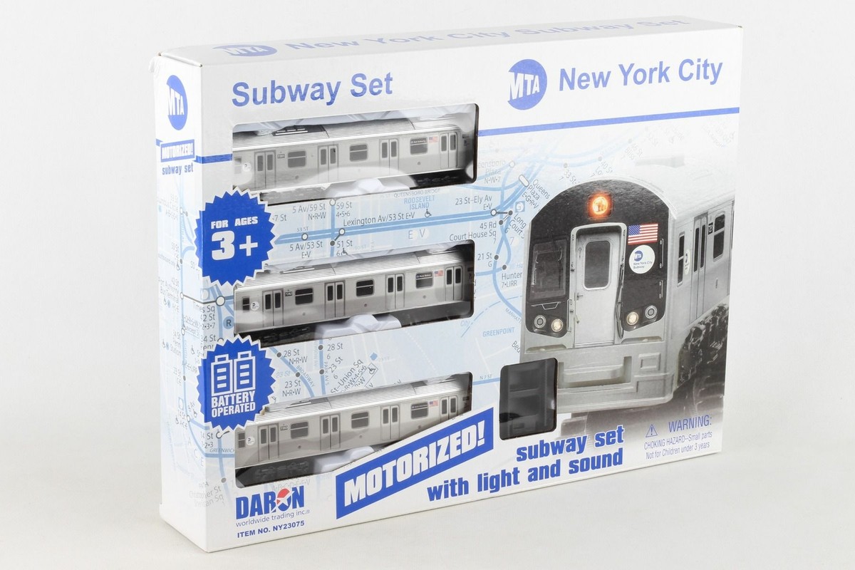 NYC New York City MTA Subway Car Set R160 New w/ Lights