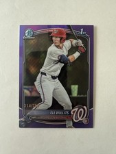 2025 Bowman Draft Chrome Eli Willits True Purple Refractor /250 1st Bowman 