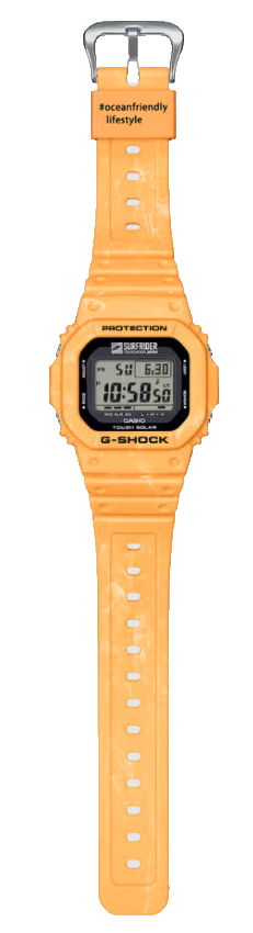 Casio G-Shock Surfrider Digital Dark Yellow Resin Unisex Watch