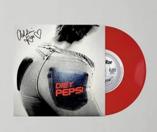 Addison Rae Diet Pepsi 7” Signed Red Vinyl Limited Edition Autographed IN HAND