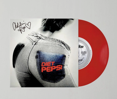 Addison Rae Diet Pepsi 7” Signed Red Vinyl Limited Edition