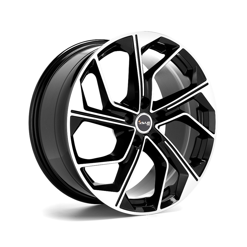Kit 4 cerchi in lega NAD AVUS AC-522 8x18 5 x 112 ET 35 Nero diamantato per AUDI