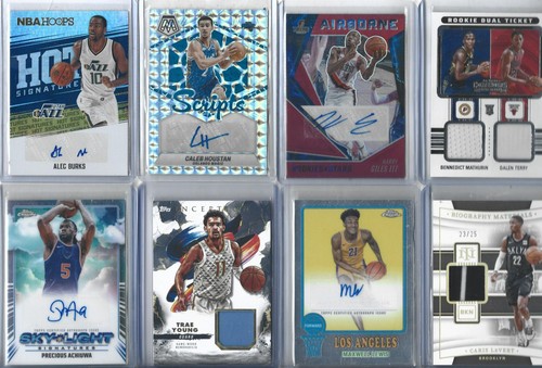 *13 BASKETBALL AUTOS GAME USED JERSEYS RELICS PATCHES CARD LOT*