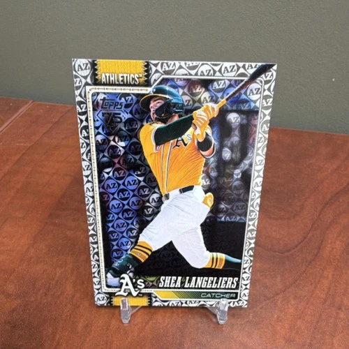 Topps 2026 Series 1 Shea Langeliers Oakland Athletics #305 AZ Spring Parallel