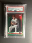 2019 Topps Chrome Mike Trout #200 Sit In Dugout Green Refractor PSA 9 /99 SSP SP