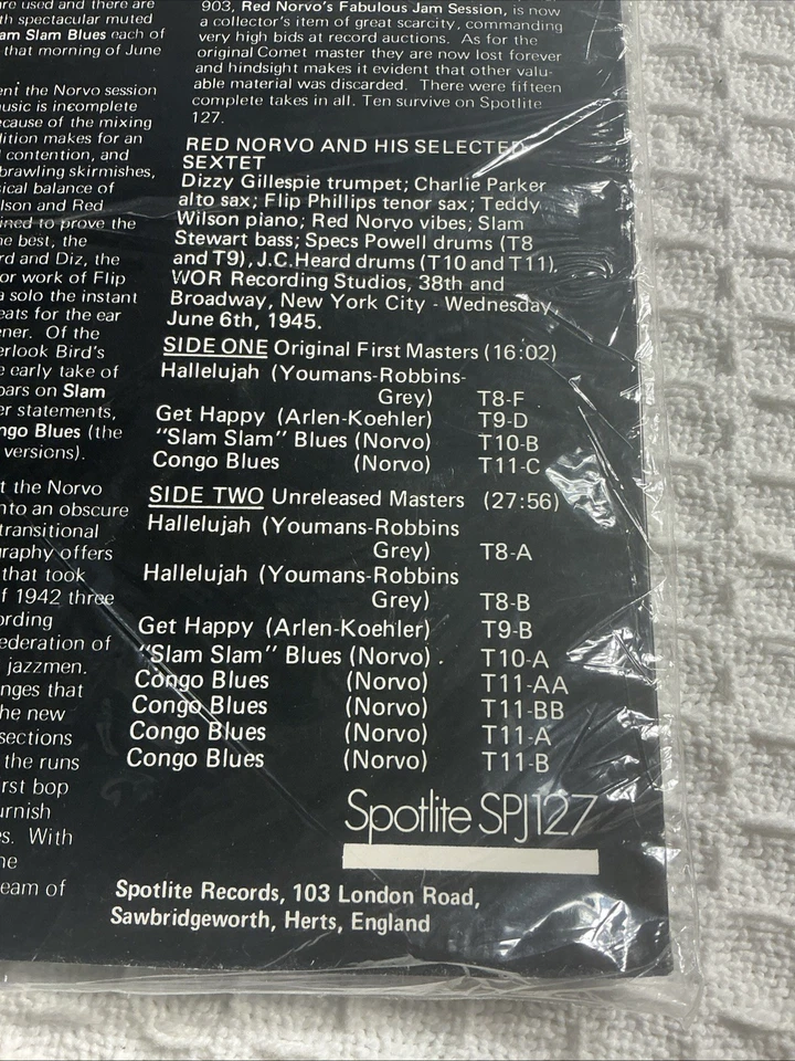 Red Norvo And His Selected Sextet - Red Norvo's Fabulous Jam Session, LP, Sealed - Image 3 of 3