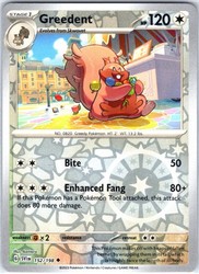 Greedent 152/198 Reverse Holo Uncommon Scarlet & Violet Base Set