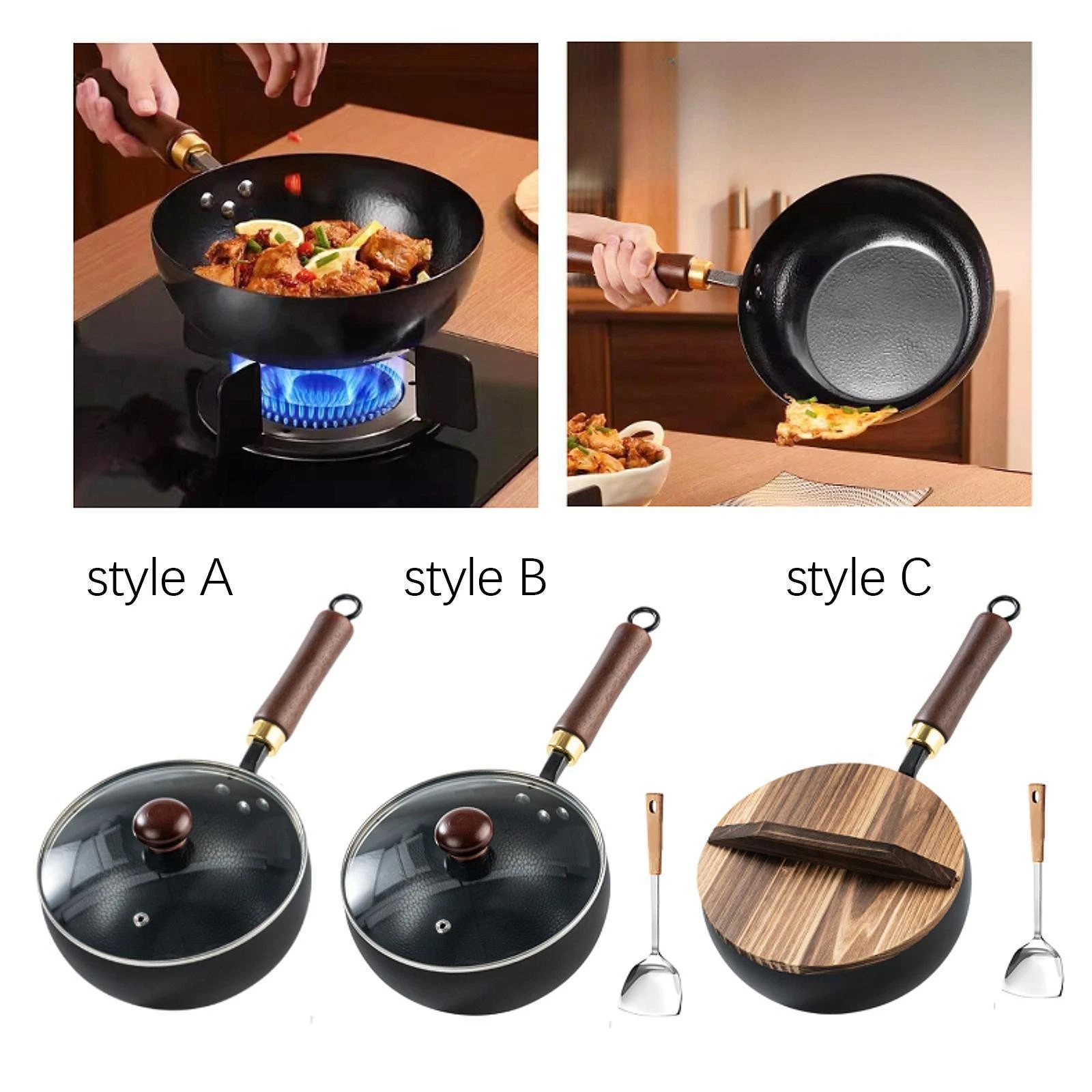 Nonstick Wok Frying Wok Pan Iron Pan