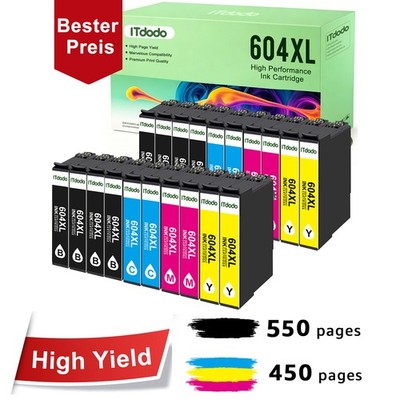 604 XL Patronen Kompatibel Für Epson XP-2200 2205 3200 3205 4200 4205 WF-2935DWF