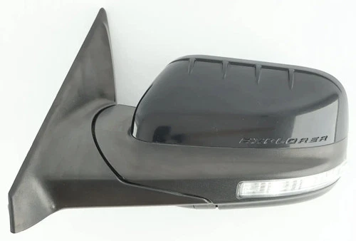 11 - 15 Ford Explorer Heated Driver Side Mirror Turn Signal Ebony Black