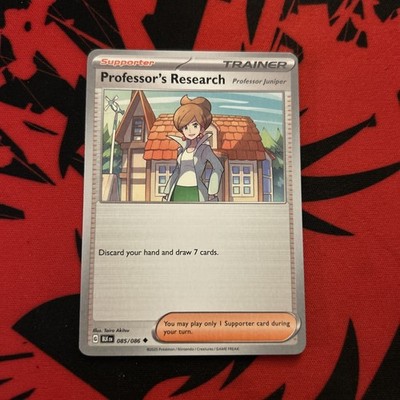 Professor's Research 085/086 Common Near Mint Pokemon Black Bolt