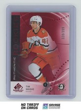 2025-26 SP Game Used Authentic Rookies Red Tim Washe /399 #AR-TW Anaheim Ducks