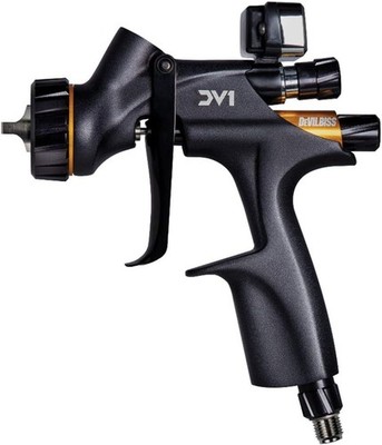 DeVilbiss DV1-B Digital HVLP Spray Gun 704504 Basecoat Paint Gun Uncupped