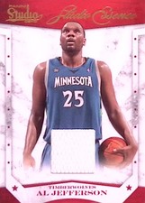 2009-10 Panini Studio #1 Al Jefferson Essence Materials #/249 NBA Basketball