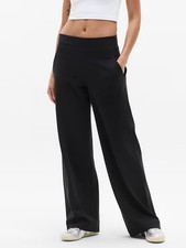 Athleta Venice High Rise Wide Leg Pant Black M 982868