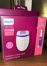 Philips Satinelle Essential HP6400 Corded Epilator 2-Speed Bikini w/ Pouch