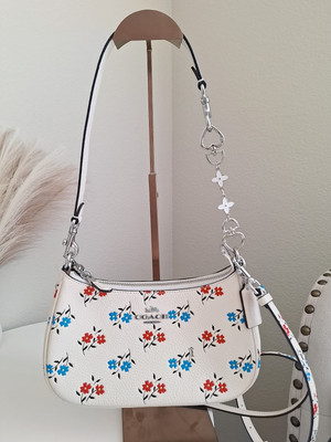 NWT coach Teri Shoulder Bag With Floral Print CT830 Plus Chain | eBay