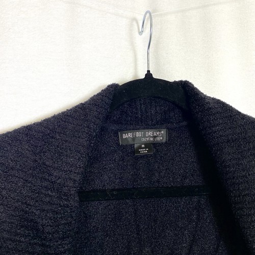 Barefoot Dreams Womens Medium Long Sleeve CozyChic® Lite Cardigan Sweater Black - Picture 7 of 9