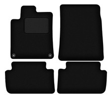 Fußmatten Automatten Velours Schwarz für Peugeot 407 2004-2011 4-tlg