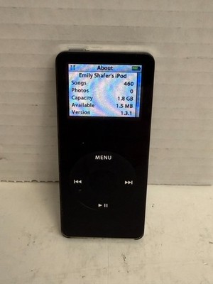 Apple iPod Nano 1st Generation 1gb Black Model A1137 for sale