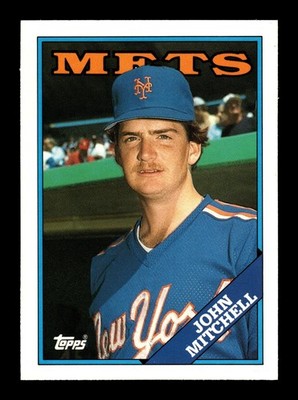 JOHN MITCHELL   1988 Topps Collector's Edition Tiffany #207 New York Mets