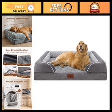 Extra Large Waterproof Orthopedic Dog Bed  Supportive Egg Crate Foam Pet Couch,