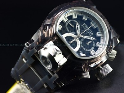 New Invicta Men's 52mm Bolt ZEUS MAGNUM SWISS Chronograph Grey Watch FULL KIT