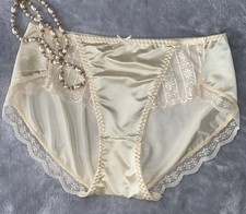 NEW Glossy Secret Stretch Satin M 6 Hi Cut Bikini Panties SILKY 2nd Skin