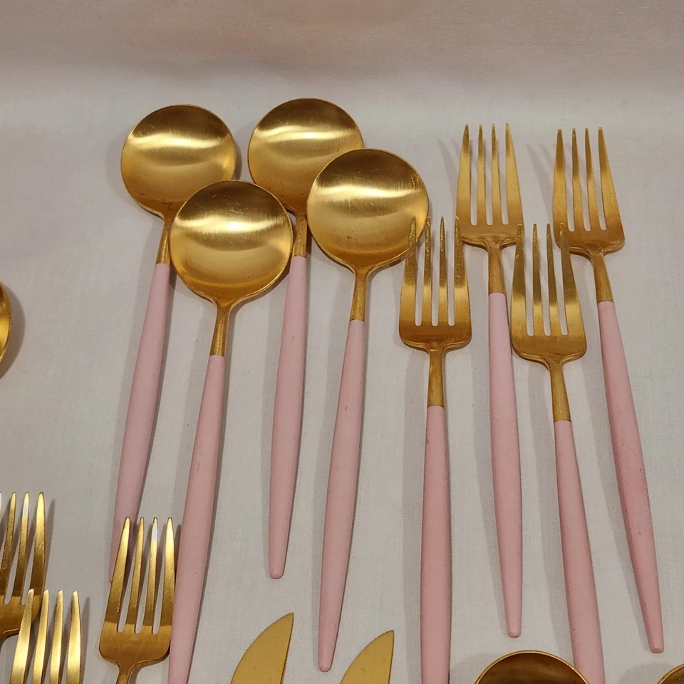 22-teiliges Cutipol Goa Edelstahl Besteck Roségold 4 Gedecke + 2 Portionen - Bild 2 von 4