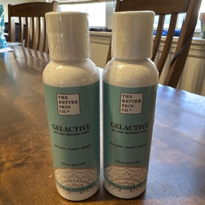 The Better Skin Co 2p Lot Gel Active Gel Acid Treatment Toner 4oz 118ml New (x2)