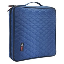 CCidea 200 Capacity CD or DVD Case Holder Portable L6'' W6'' H2.5'', 200-Blue