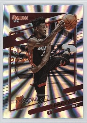 2021-22 Panini Donruss Holo Laser 143/149 Jimmy Butler #95 8mm