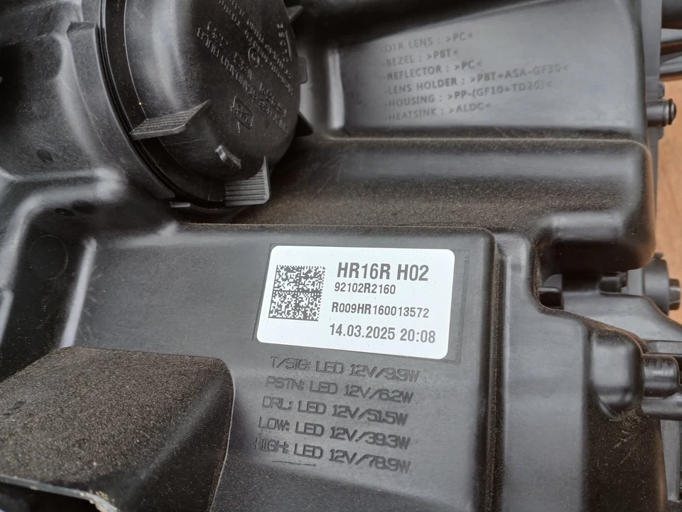 KIA SPORTAGE MK5 2022-ON 1.6 PETROL HEV HEADLIGHT O/S RIGHT DRIVERS R292112020 ~ - Image 4 of 4