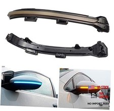 Dynamic Led Side Mirror Sequential Turn Signal Lights Smoked Lens For VW Golf