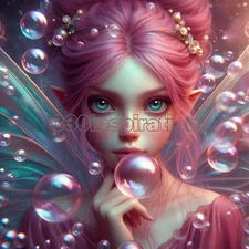 Digital Image Picture Photo Wallpaper Background Desktop Art Fairy Bubbles #A242