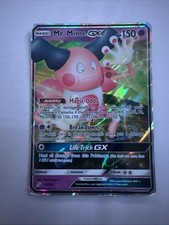 Pokémon TCG Sun & Moon Team Up Mr. Mime GX Holo Ultra Rare Card 67/181 Mint on eBay