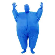 RHYTHMARTS Blue Inflatable Costume Full Body Suit Inflatable Halloween Costum...