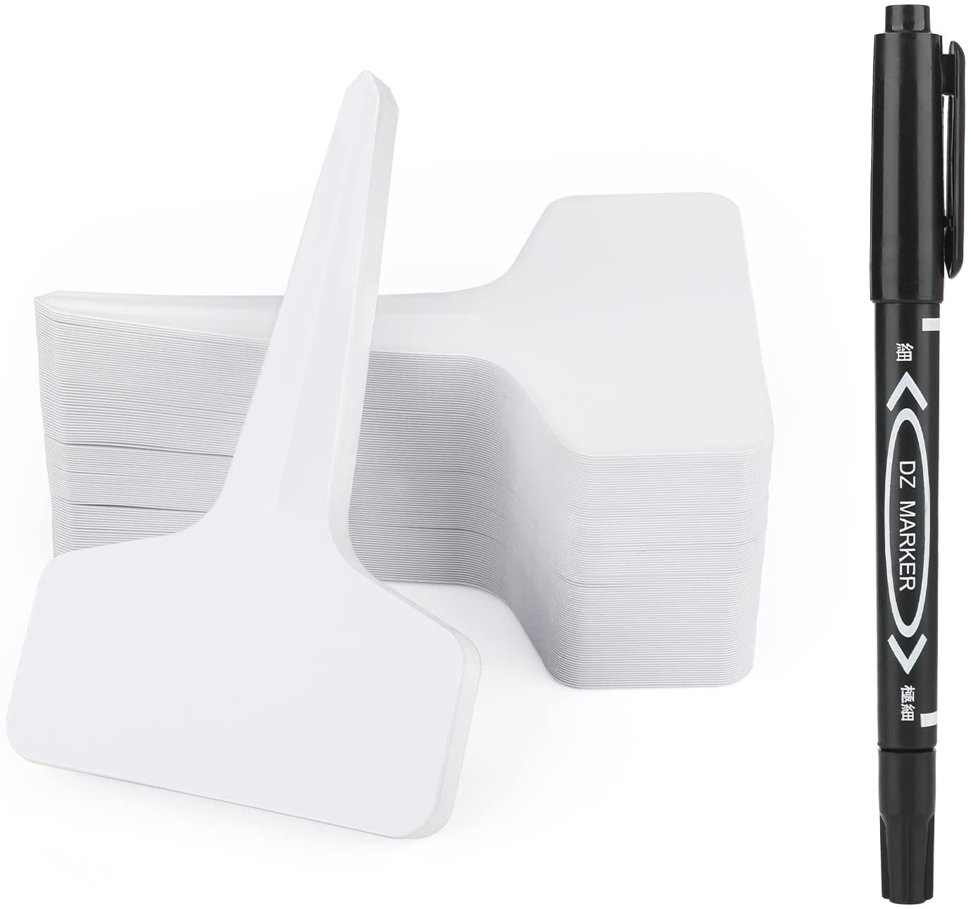 KINGLAKE Plant Labels and Pen for Outdoor Plants, Plant Markers & Labels Plastic