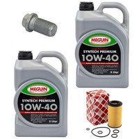 MotoröL Filter Set SAE 10W-40 Meguin 10 Liter + Schraube FüR Mercedes Vito Viano