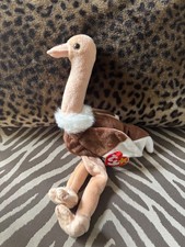 Ty 1998 Beanie Baby Buddies Stretch the Ostrich Large 16" Plush Stuffed Animal