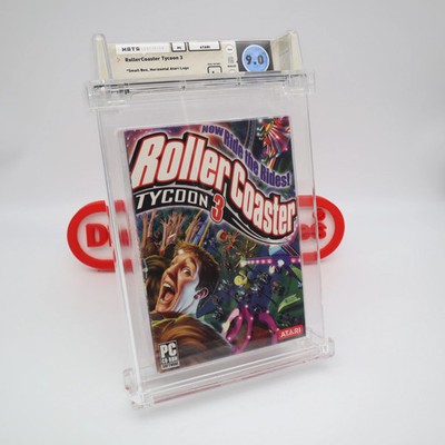 PC Computer Game ROLLERCOASTER TYCOON 3 III - WATA GRADED 9.0 A+! NEW & Sealed!