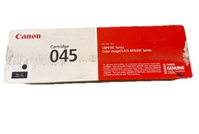 Canon 045 LBP610C Black Toner Cartridge Genuine OEM Sealed