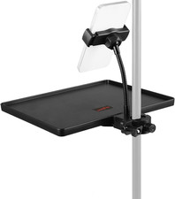 Microphone Stand Plastic Tray with Phone Holder, Mic Stand Clamp-On Rack Tray Ho