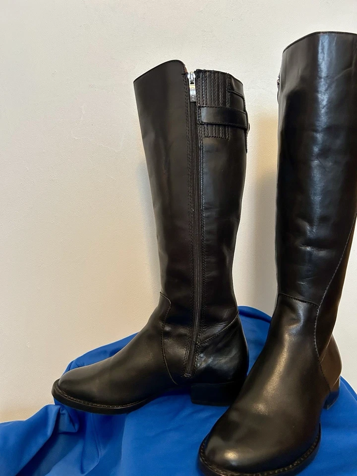 Botas de montar altas de cuero negras con cremallera trasera Ariat para mujer talla 6,5 B Foto 2 de 4